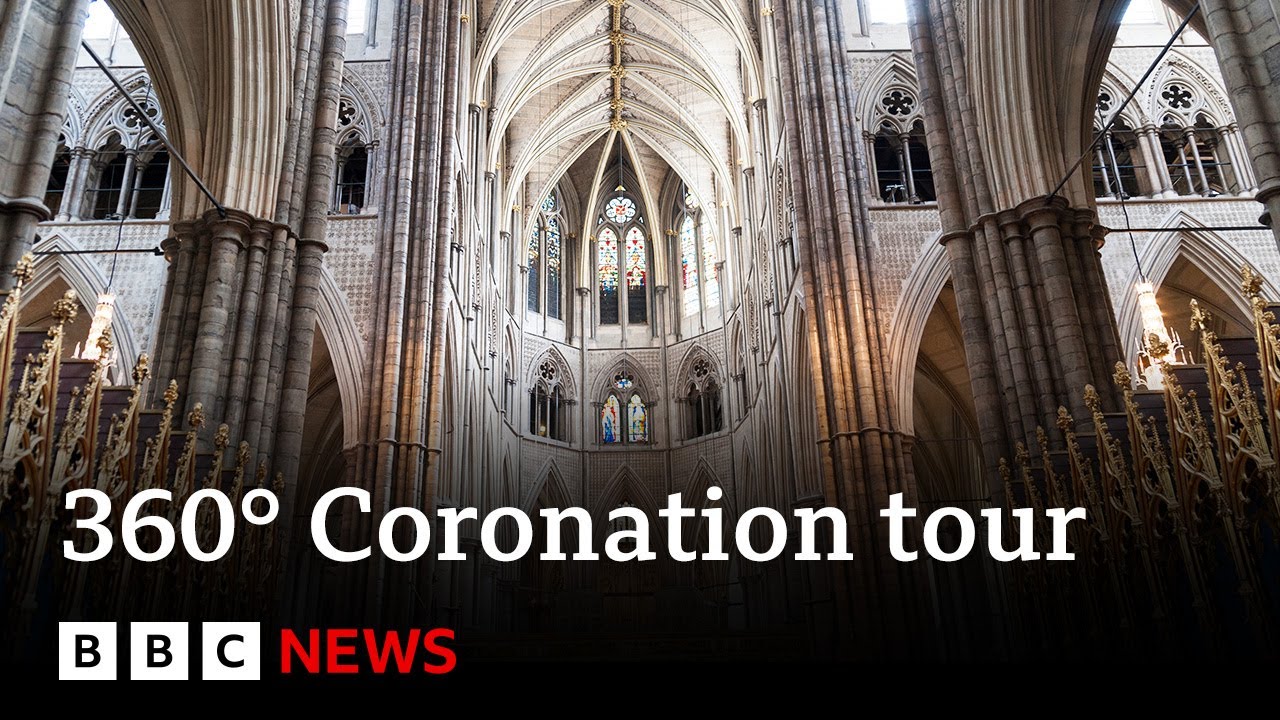 360° Video: King Charles’s Coronation ceremony virtual tour at Westminster Abbey – BBC News