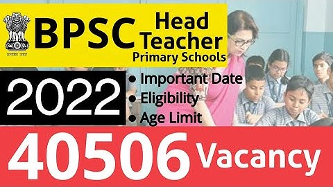 BPSC Head Teacher Primary School Online Form 2022