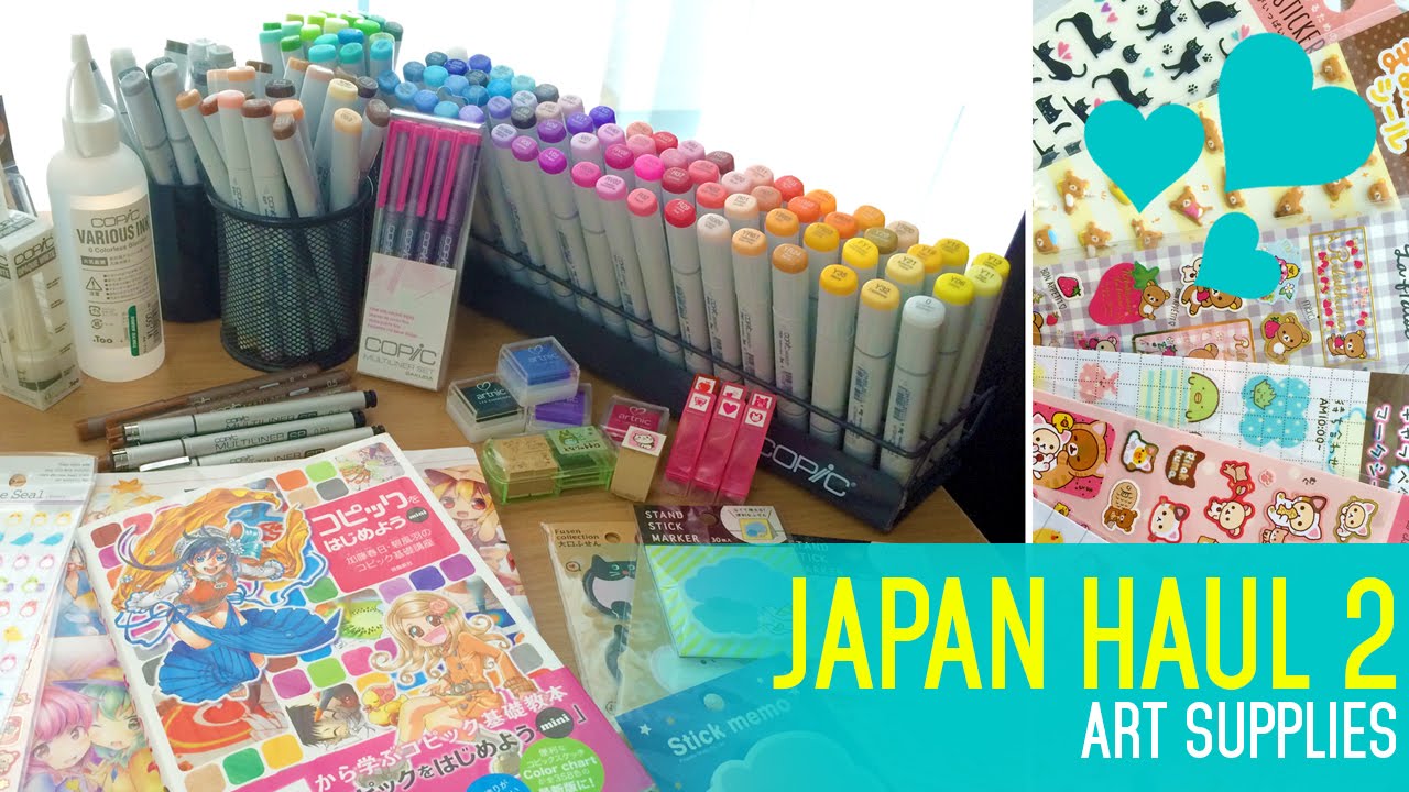 my Japan haul: art supply and stationery edition 💖 I can't wait