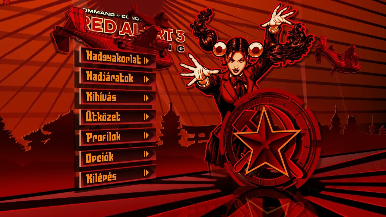 Command & Conquer: Red Alert 3 Uprising - main menu soundtrack