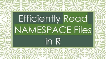 Efficiently Read NAMESPACE Files in R