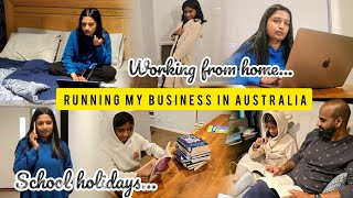 Working from home | School holidays | A working day in my life 🏡
