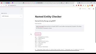Named entity recognition|BERT|Transformers|PyTorch|Streamlit|Huggingface