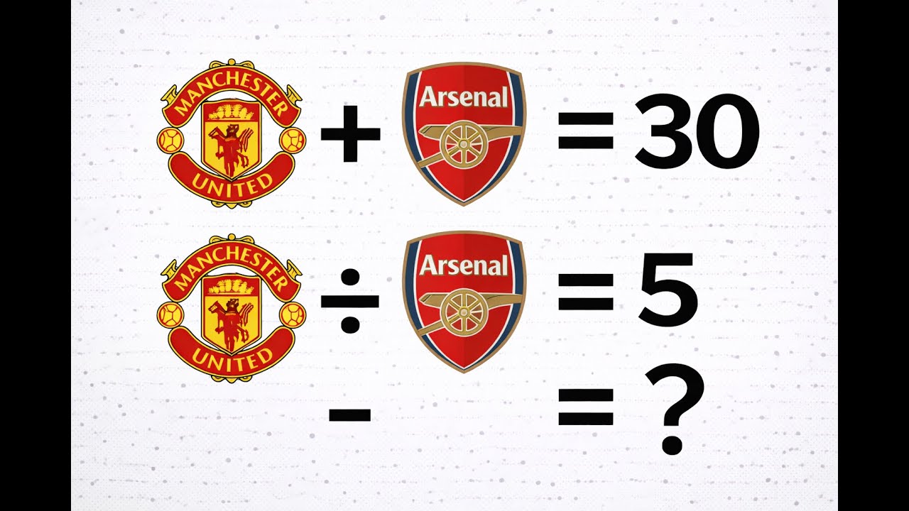 Man United vs Arsenal: Football Logo Math Challenge