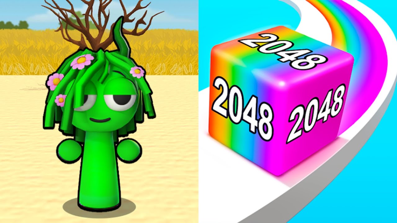 Spranky Survival vs Jelly Run 2048 All Levels Gameplay Android, iOS