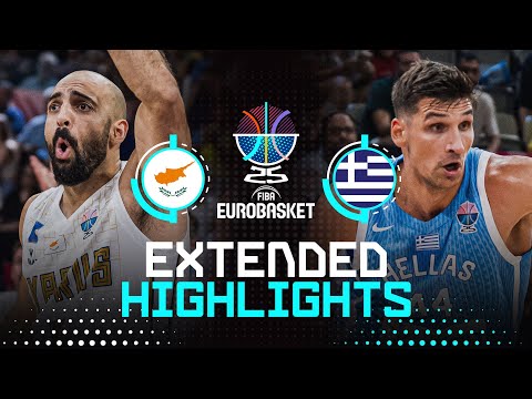 Cyprus 🇨🇾 vs Greece 🇬🇷 | Extended Highlights | FIBA EuroBasket 2025