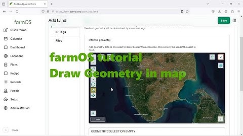 FarmOS tutorial - Draw Geometry in map