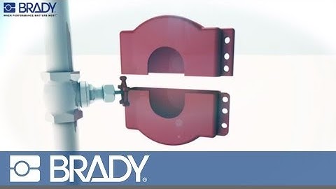 Brady Lockout Tagout Device Movie: Adjustable gate valve lockout