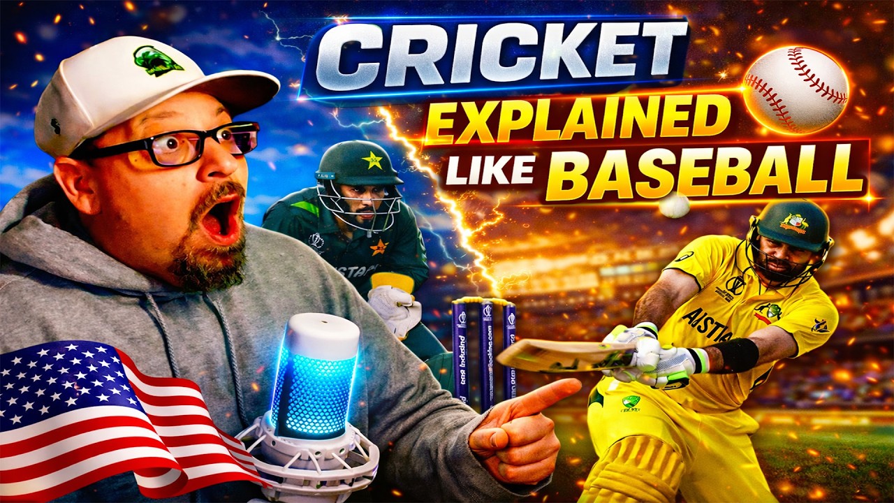American Reacts to Cricket Explained Like Baseball | This Actually Makes Sense Now