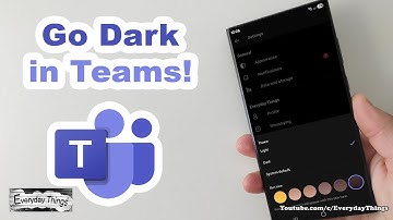How to Change Microsoft Teams App to Dark Mode