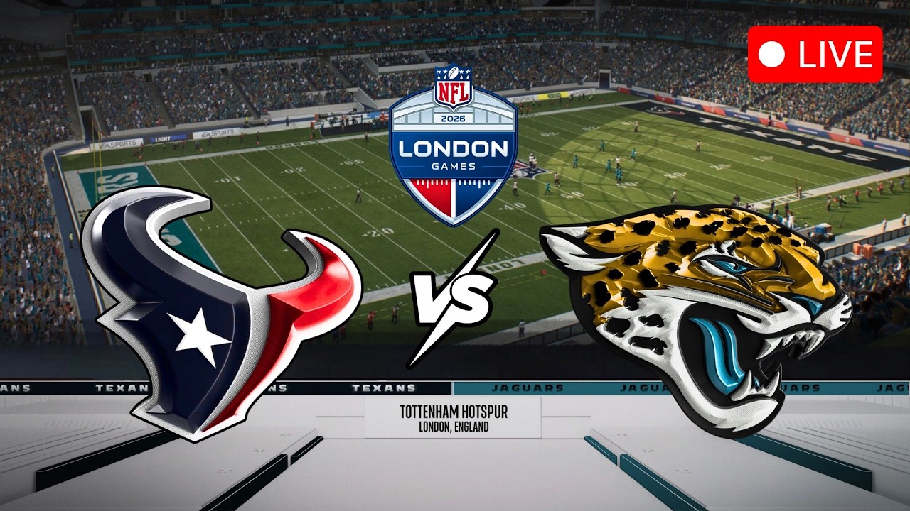 🔴 [M27SIM] 🏈 Houston Texans @ Jacksonville Jaguars / NFL London Game / Madden 27 Simulation!