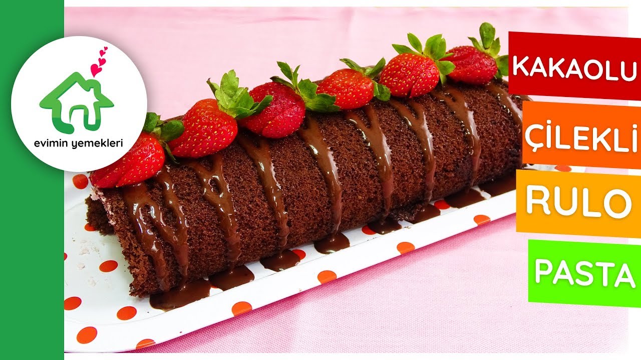 Kakaolu çilekli rulo pasta tarifi 🍓 🍰 Enfes!!! Tüm Püf Noktalarıyla