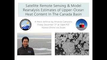 Amanda Camarato Presents: Satellite Remote Sensing & Model Reanalysis Estimates of Upper-Ocean...