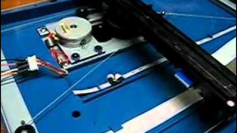 step motor in old flatbed scanner -