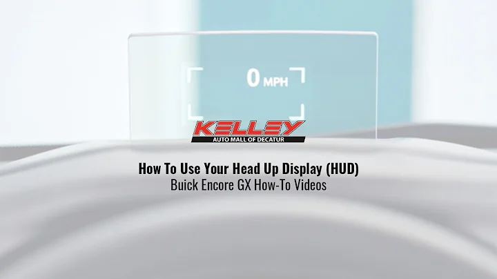 How To Use Your Head Up Display HUD | Buick Encore GX How To Videos