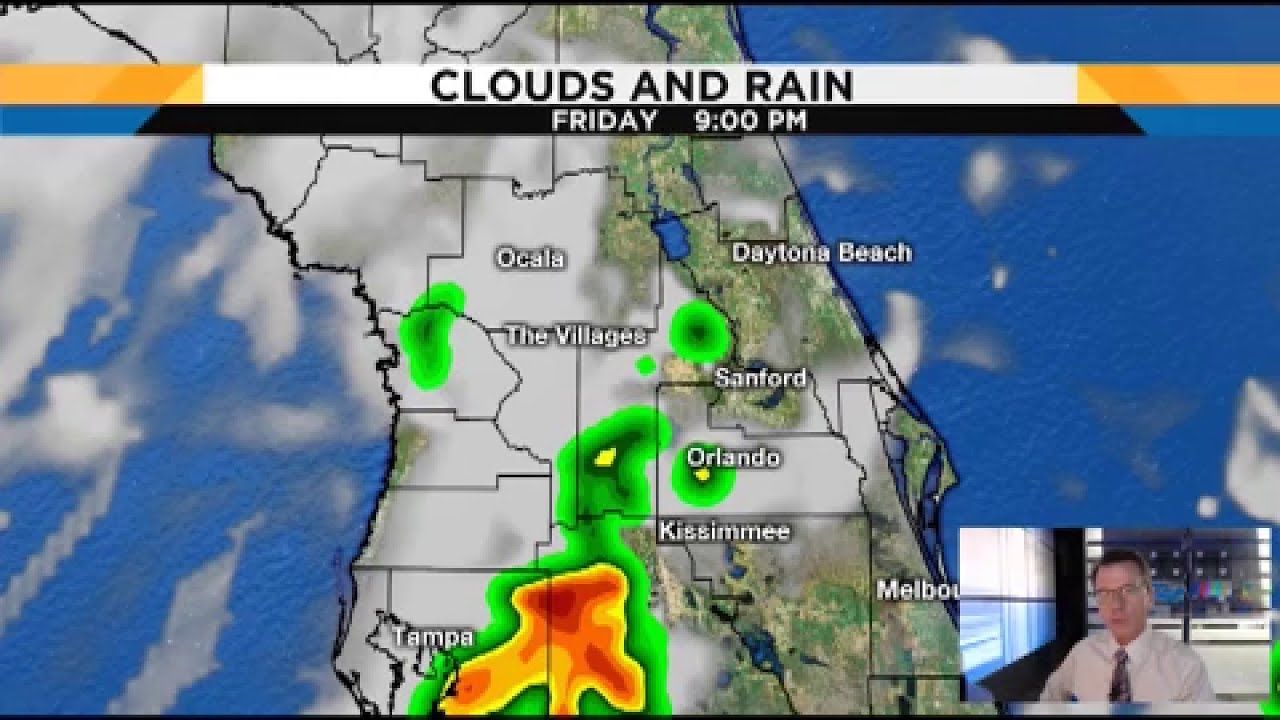 Forecast: 40% chance of rain this weekend in Central Florida - YouTube