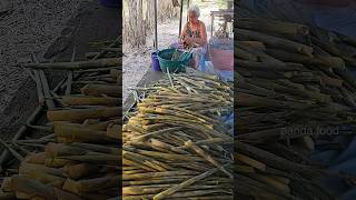 Process Of Boiling Bamboo Shoots For Food #Shorts