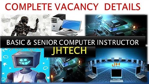 #Computer_Instructor_Official_Notification|Computer Instructor Vacancy 2022 Full Details @JHTECH