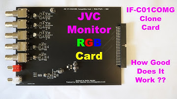 Review Alert!! JVC IF-C01COMG RGB\Component Clone Card
