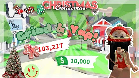 🎄✨ ADOPT ME CHRISTMAS GRIND + YAPPING | Cozy Pet Aging & Winter Update grind✨🎁  