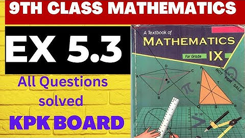 9th Class Maths | Factorization | Exercise 5.3 | Chapter 5|Exercise 5.3 complete solution