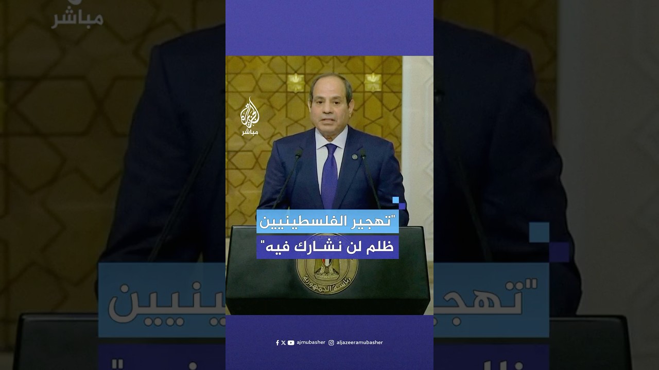 الرئيس المصري: مصر عازمة على العمل مع ترامب للتوصل إلى سلام منشود قائم على حل الدولتين