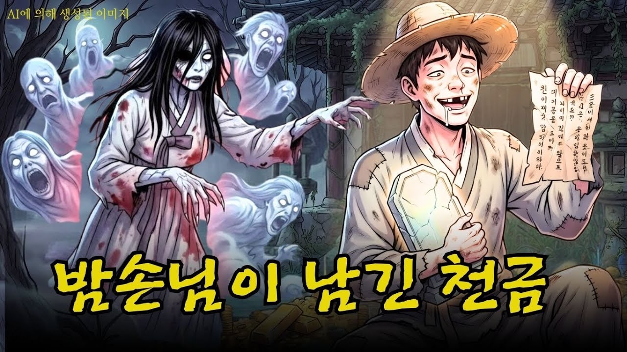 멍청한 청년이 귀신 들린 폐사당을 샀더니, 밤마다 찾아오는 정체불명 손님이 남긴 천금의 비밀 | 한국민담 | 웃음과 공포 | 오디오북|야담 |민담 |조선시대 |잠들기