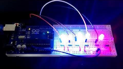 Vixen Lights Test with Arduino and 5 LEDs