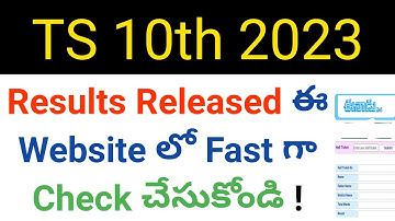 how to download ts 10th class results 2023 in telugu