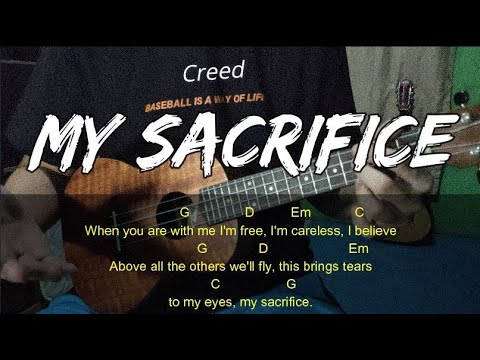 My Sacrifice - Creed ( Chords & Lyrics ) UKULELE TUTORIAL 