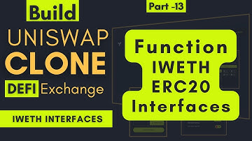 IWETH ERC20 Interface Function | Create Uniswap Clone (Defi) Decentralized Exchange Defi Project