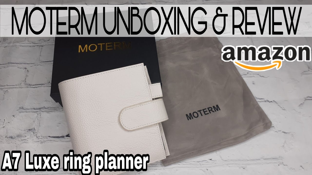 MOTERM A7 LUXE PLANNER UNBOXING & REVIEW  2021 PEBBLE WHITE PLANNER  UNBOXING 