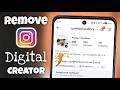 How to Remove Digital Creator From Instagram 2026 | Instagram Par se Digital Creator Kaise Hataye