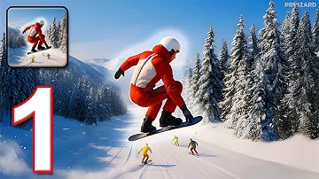 Snow Clash - Gameplay Walkthrough Part 1 - Cool Boarders Ride (iOS, Android)