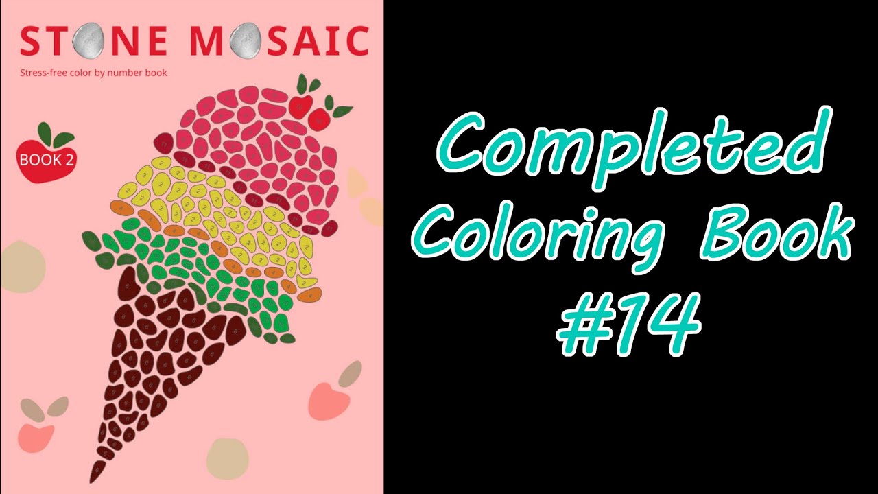 Completed Coloring Book #14 | Flip Through | Stone Mosaic 2 by Belba ...