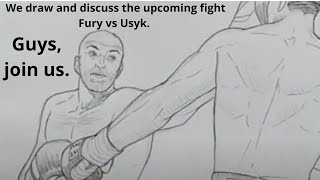 How to Draw Tyson Fury vs Oleksandr Usyk || Drawing || Step by step