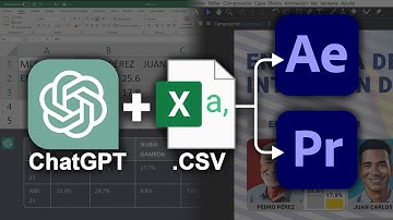 Automatiza tus animaciones con ChatGPT y archivos CSV - After Effects y Premiere Pro