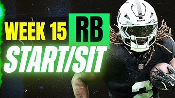 Week 15 RB START/SIT Every Match Up Analysis 🚨 MUST-Play or Bench Players (2025 Fantasy Football)