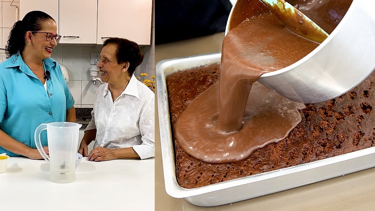 O BOLO DE CHOCOLATE MAIS FAMOSO DA MINHA MÃE! ELA VEIO ENSINAR TODOS OS SEGREDOS! - Isamara Amâncio
