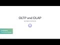 SQL Tutorial: OLTP and OLAP