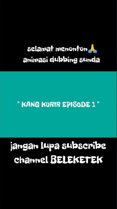 animasi dubbing sunda