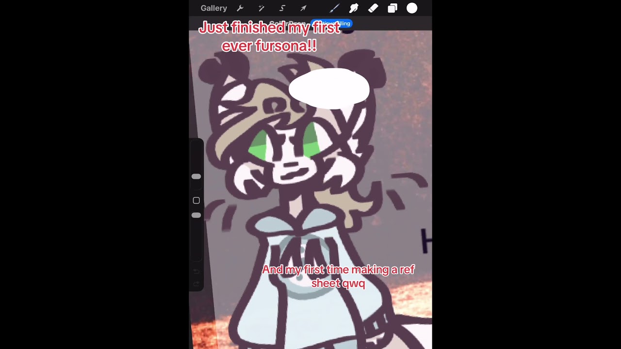 Designing my very first fursona #furry #fursona #originalcharacter #artglowup #artreveal