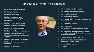 Charlie Munger - The Psychology of Human Misjudgement