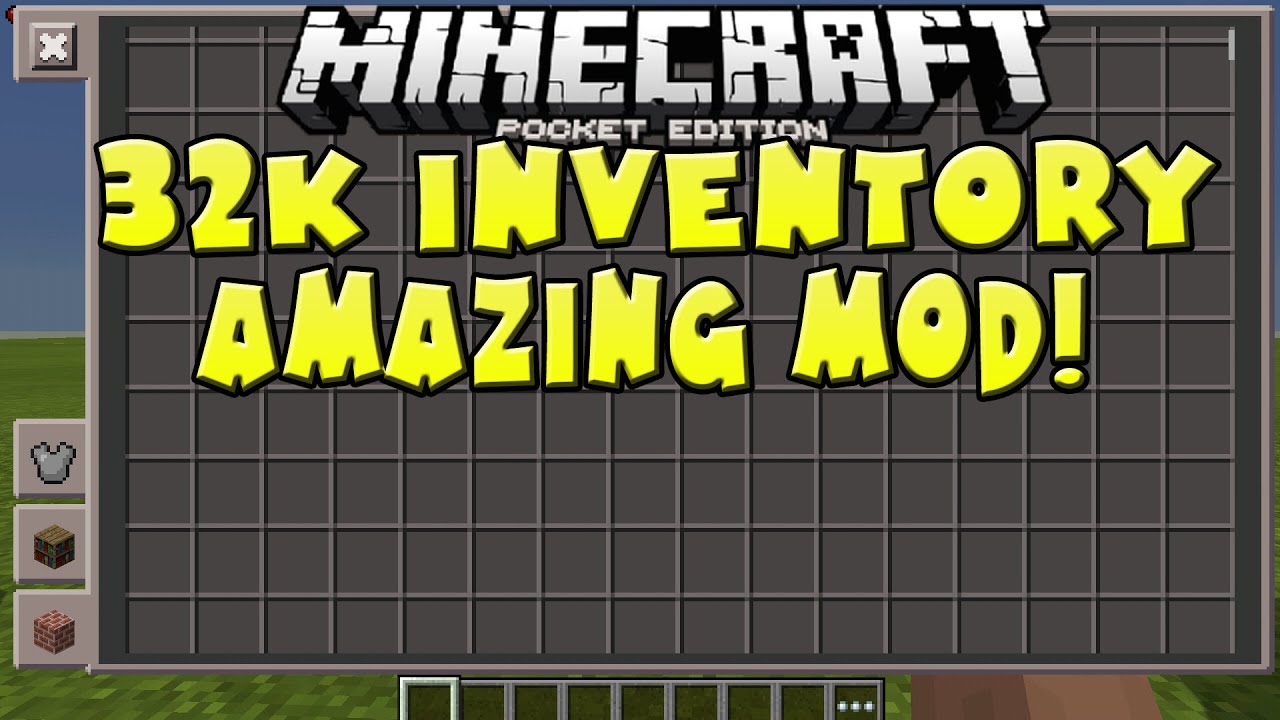 0 10 5 32k Inventory Slot Mod Minecraft Pocket Edition Youtube