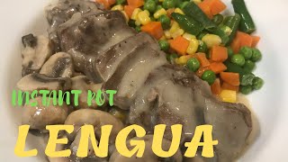 Pork LENGUA In Creamy Mushroom Sauce | Instant Pot Recipe | Pinoy Flavor