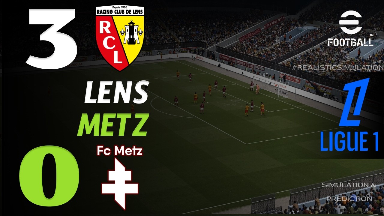 🔴 Résumé : Lens vs Metz 3 - 0 I HIGHLIGHTS | Ligue 1 2025/26 – aujourd'hui eFootball Pes21