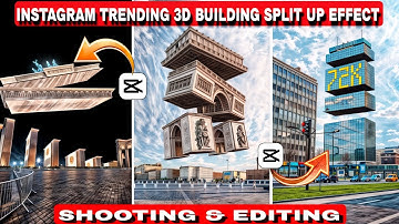 INSTAGRAM VIRAL SPLIT UP BUILDING 3D EFFECTS EDITING  IN CAPCUT || BUILDING SWIPE UP EFFECT 😱
