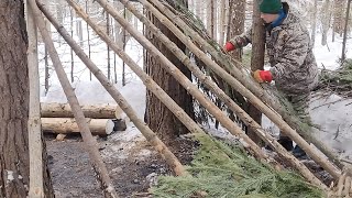 Build Multiple Cozy Huts For Solo Bushcraft Trips Life Off The Grid - My Bushcraft Life