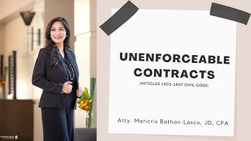 Unenforceable Contracts | MBL Classroom