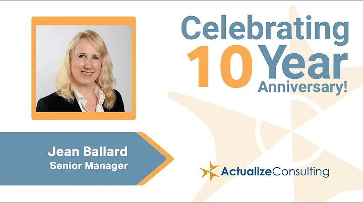 Celebrating 10 Years at Actualize | Jean Ballard
